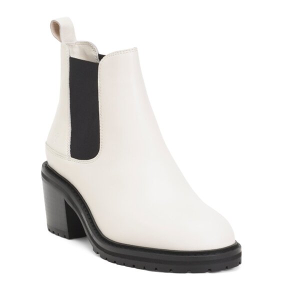 EMU AUSTRALIA Coconut Leather Clare Heeled Booties - Picture 1 of 1